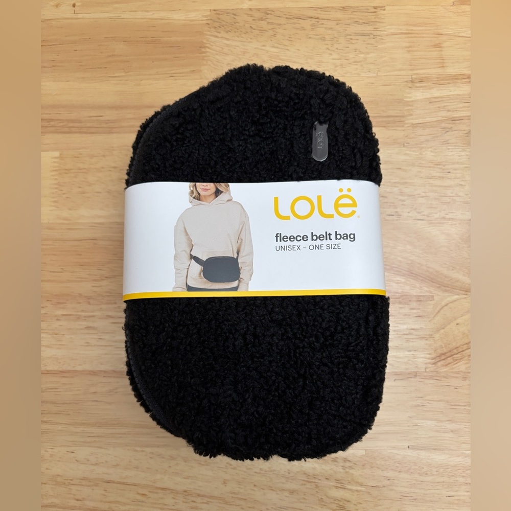 Lole Fleece Crossbody Belt Shoulder Bag in Black 5 Avail.